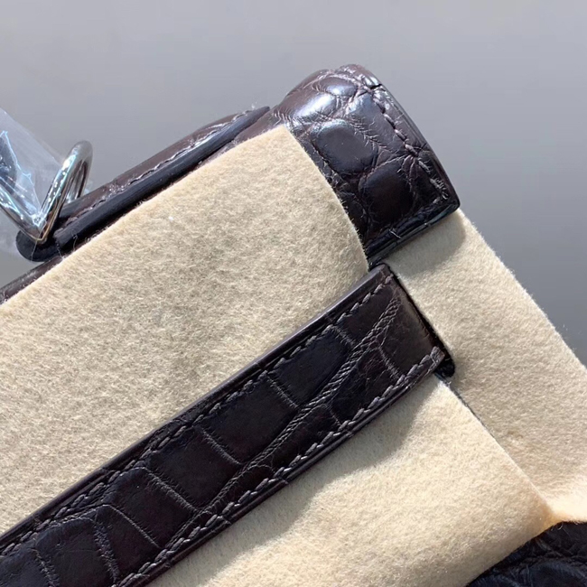 エルメス ケリー28 グレーフォンセ クロコダイル ニロティカス シルバー金具