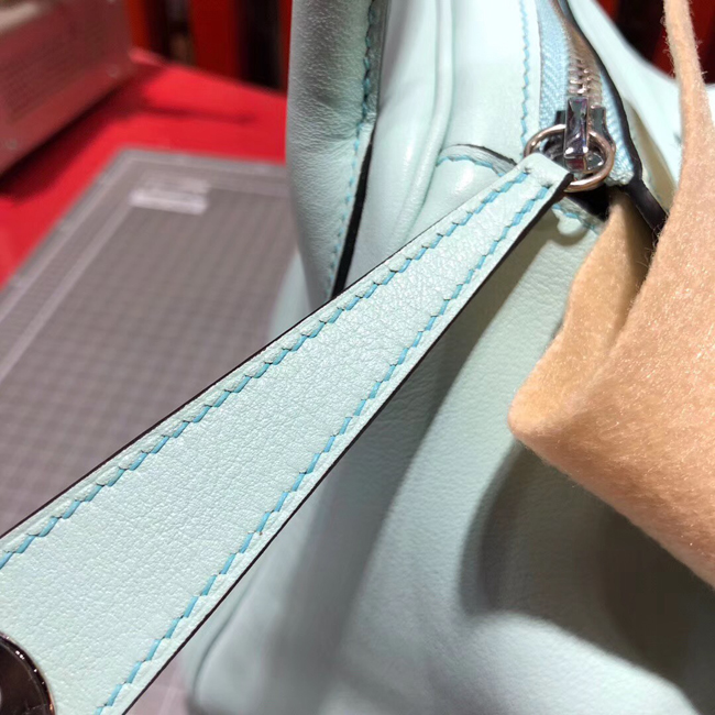 エルメス リンディ30 ブルーアトール スイフト シルバー金具