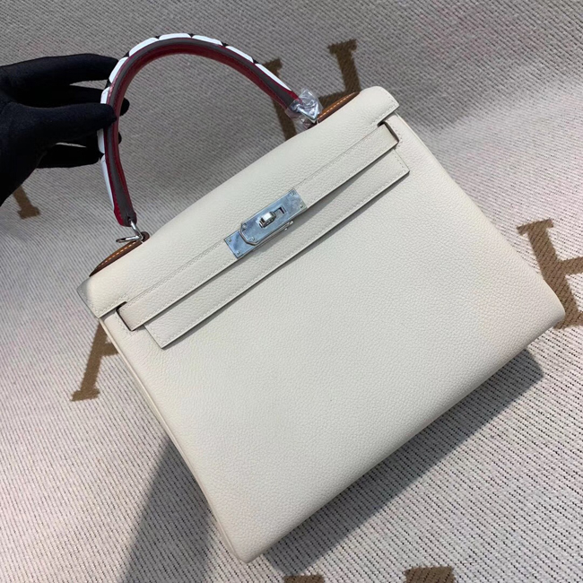 エルメス ケリー28 クレ トゴ シルバー金具