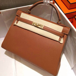 エルメス ケリー32 ゴールド トゴ ゴールド金具