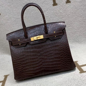 エルメス バーキン30 エコルセ クロコダイル ニロティカスマット ゴールド金具