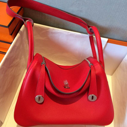 エルメス リンディ30 ルージュヴィフ トリヨン シルバー金具