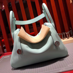 エルメス リンディ30 ブルーアトール スイフト シルバー金具