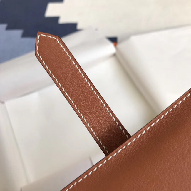 エルメス ベアンカードケース ゴールド シェブルミゾル シルバー金具