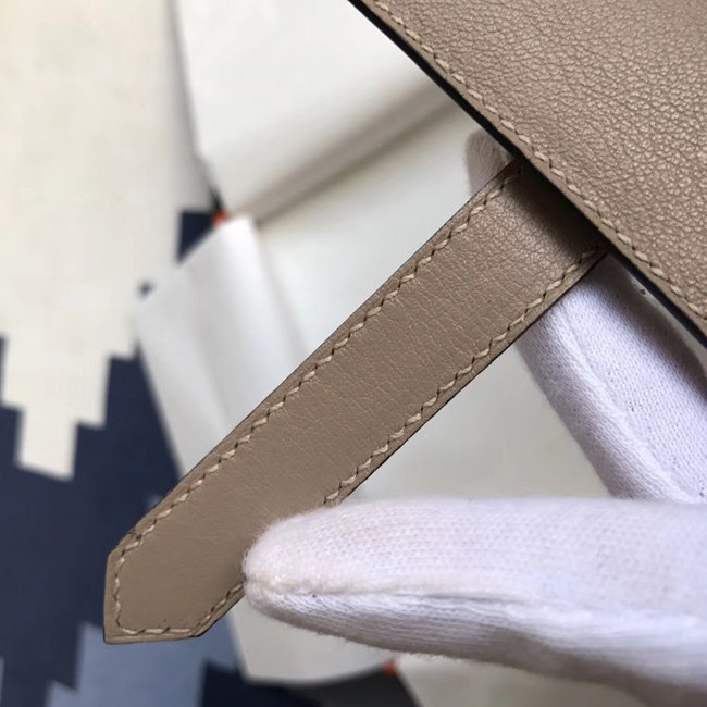エルメス ベアンカードケース トープ シェブルミゾル ゴールド金具