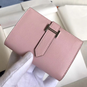 エルメス ベアンカードケース ピンク シェブルミゾル シルバー金具