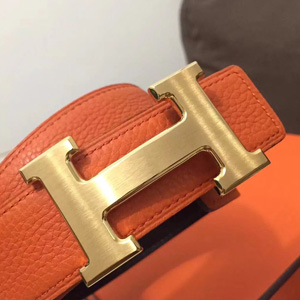 エルメス コンスタンス リバーシブル Hベルト オレンジ