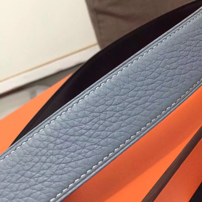 エルメス コンスタンス リバーシブル Hベルト ブルーラン