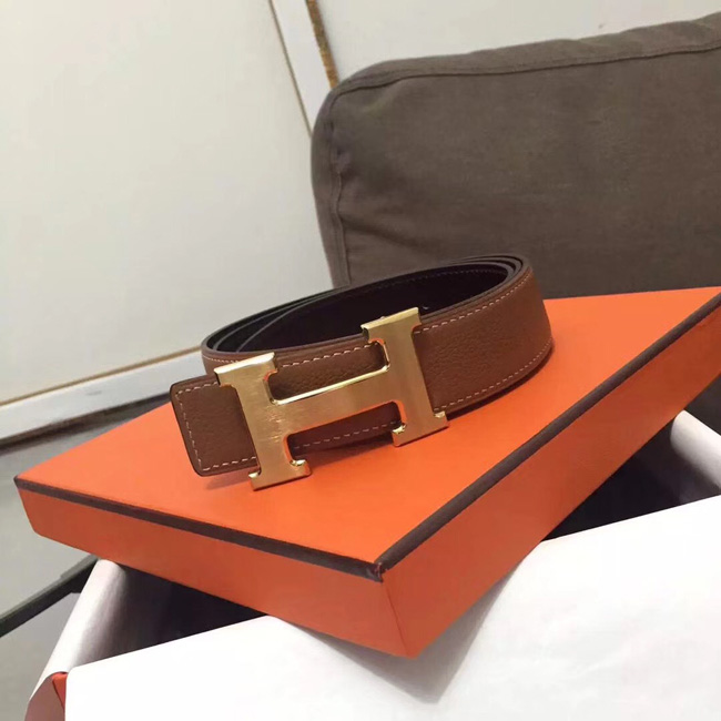 エルメス コンスタンス リバーシブル Hベルト ゴールド