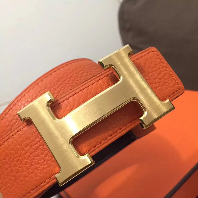 エルメス コンスタンス リバーシブル Hベルト オレンジ