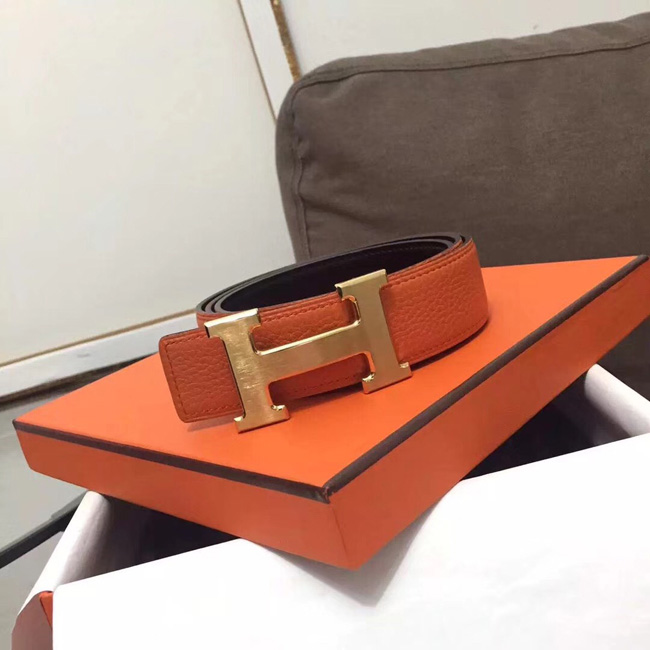 エルメス コンスタンス リバーシブル Hベルト オレンジ