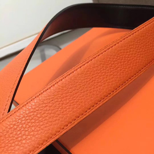 エルメス コンスタンス リバーシブル Hベルト オレンジ