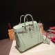 エルメスバーキン 25センチアリゲーターマット Alligator Crocodile 6u/vert deau  ヴェールドーシルバー金具 全手縫いbirkin25-012