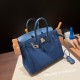 エルメスバーキン 25センチChamois 08 / bleu royal  ブルーロワイヤルシルバー金具 全手縫いbirkin25-022