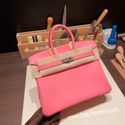 エルメスバーキン 25センチスイフト swift ローズエテ K4 /Rose d’eteゴールド金具  全手縫いbirkin25-071