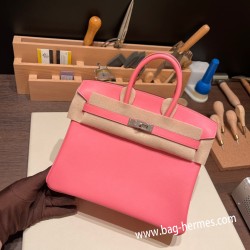 エルメスバーキン 25センチスイフト swift ローズエテ K4 /Rose d’eteゴールド金具  全手縫いbirkin25-071