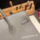 エルメスバーキン 25センチトゴ Togo グリメイヤー0L/ Gris Meyer シルバー金具 全手縫いbirkin25-115