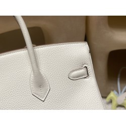 【バーキン ドリームバッグ】トゴ 25cm 0T マッシュルーム シルバー金具 マイルドなエレガンスを追求
