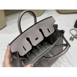 【バーキン ドリームバッグ】トゴ 25cm M8 グリ・アスファルト シルバー金具 大人のモダンなエレガンス