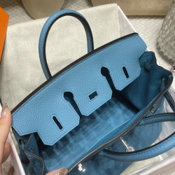 【バーキン ドリームバッグ】トーゴ 25cm 7B ターコイズブルー シルバー金具 地中海の輝きを宿したエレガンス