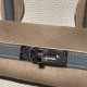 【エルメス】バーキン 25 トゴ革 01 ホワイト ×J7 ブルーラン シルバー金具|白とペールブルーのハーモニアスデザイン 美しい日常バッグ 【エルメス】バーキン 25 トゴ革 01 ホワイト ×J7 ブルーラン シルバー金具|白とペールブルーのハーモニアスデザイン 美しい日常バッグ