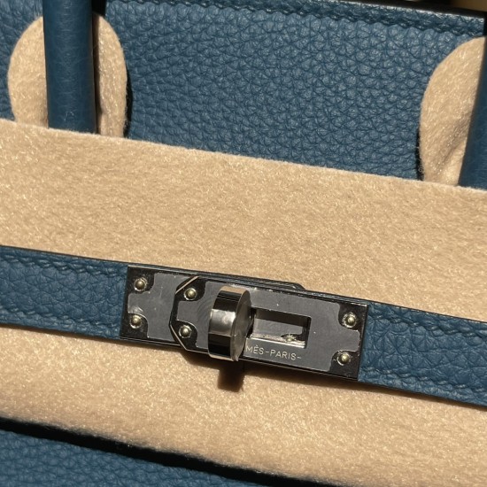 【エルメス】バーキン 25 トゴ革 W0 ヴェールボスフォール シルバー金具｜神秘的な濃緑とマットな質感 シックな日常バッグ」