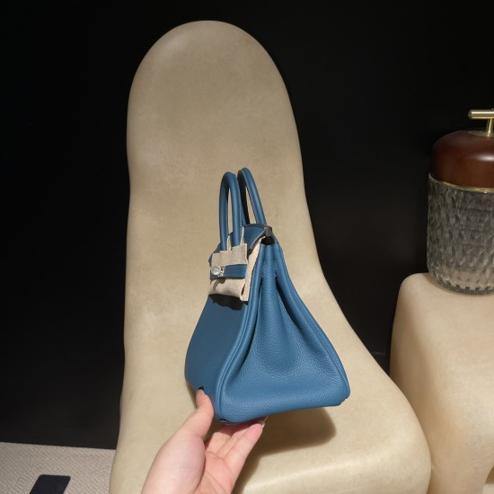 【エルメス】バーキン 25 トゴ革 W0 ヴェールボスフォール シルバー金具｜神秘的な濃緑とマットな質感 シックな日常バッグ」