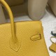 【エルメス】バーキン 25 トゴ革 9D ジョーヌ アンブル シルバー金具｜暖かなゴールドイエローとマットな質感 モダンでエレガントな日常バッグ