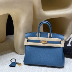 【ドリームバッグ】エルメス バーキン 25 トゴ革 1P コルヴェール ゴールド金具｜理想的なサイズと鮮やかな水色 ハイクラスなエレガンスを体現