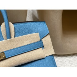 【ドリームバッグ】エルメス バーキン 25 トゴ革 7B ターコイズブルー ゴールド金具｜理想的サイズと宝石色の輝き ハイクラスなエレガンスを極める