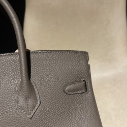 【全新入荷】エルメス バーキン 25 トゴ革 8F エタン ×1F アルジル シルバー金具｜マットなベージュグリーンと柔らかなグレーベージュ シックなニュートラルコンビ