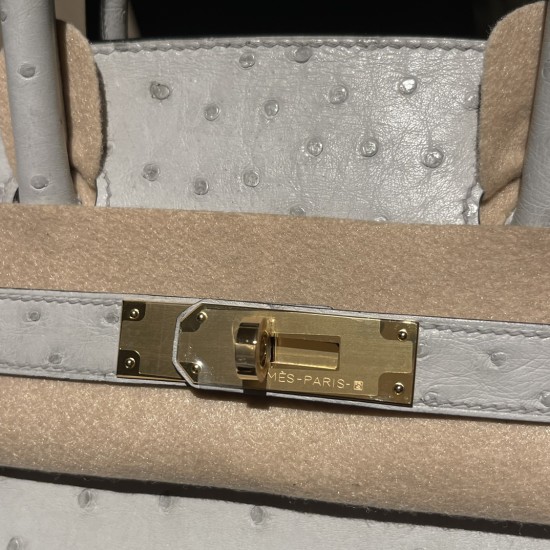 4Z ゴールド金具 4Z /Gris Mouette グリムエット エルメスバーキンオーストリッチ 25センチ 高級カスタムメイド Birkin 30cm 南アフリカ KK オーストリッチ 4Z ゴールド金具 4Z /Gris Mouette グリムエット エルメスバーキンオーストリッチ 25センチ 高級カスタムメイド Birkin 30cm 南アフリカ KK オーストリッチ