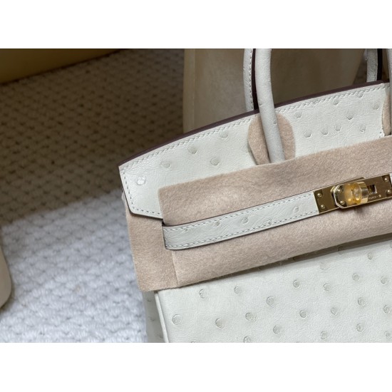 エルメスバーキンオーストリッチ 25センチ 高級カスタムメイド Birkin 25cm 南アフリカ KKオーストリッチ パルシュマン|オーストリッチ白系最高の美しさと品格を持つ色調!ゴールド金具 エルメスバーキンオーストリッチ 25センチ 高級カスタムメイド Birkin 25cm 南アフリカ KKオーストリッチ パルシュマン|オーストリッチ白系最高の美しさと品格を持つ色調!ゴールド金具