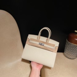 エルメスバーキン 25 外縫い10/Craie  クレ全手縫いbirkin25-w032