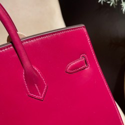 【圧倒的存在感】バーキン 25cm 外縫い Birkin 25cm 外縫い 55 Rouge H（ルージュアッシュ） ゴールドハードウェア 全手縫い エルメス バッグ Box  ボックスカーフ