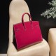 エルメスバーキン 25 外縫いルージュアッシュ55 /Rouge H Gold Hardware 全手縫いbirkin25-w036