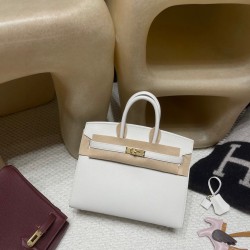 【激レア】バーキン 25cm 外縫い Birkin 25cm Sellier 外縫いEpsom 01 / ホワイト ゴールド金具 完全保存品 ヴォーエプソン Epsom