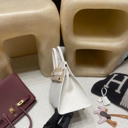 【激レア】バーキン 25cm 外縫い Birkin 25cm Sellier 外縫いEpsom 01 / ホワイト ゴールド金具 完全保存品 ヴォーエプソン Epsom