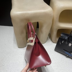 【激レア・ヴィンテージ】Hermès 30 Birkin Sellier Box 皮 55/Rouge H ルージュアッシュ ゴールド金具 Box  ボックスカーフ