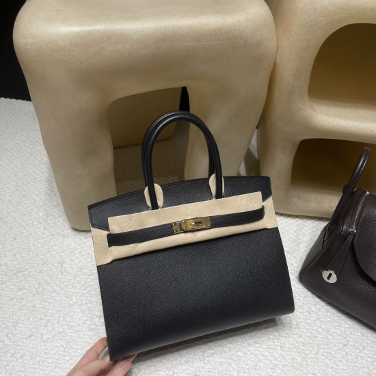【若々しいシャープデザイン】Hermès 30 Birkin Sellier 外縫いEpsom 89 / ブラック ゴールド金具 ヴォーエプソン Epsom 【若々しいシャープデザイン】Hermès 30 Birkin Sellier 外縫いEpsom 89 / ブラック ゴールド金具 ヴォーエプソン Epsom
