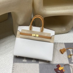 【激レアコンボ】Hermès Birkin Sellier 外縫いEpsom 01 / ホワイト ×37 / ゴールド サイドカラー マットゴールド金具 ヴォーエプソン Epsom