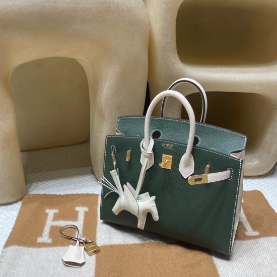 【感動のカラーコンビ】Hermès Birkin Sellier 外縫いEpsom 2Q / ヴェールアングレ ×i2 / ナタ ラス金金具 未使用保存品 ヴォーエプソン Epsom 【感動のカラーコンビ】Hermès Birkin Sellier 外縫いEpsom 2Q / ヴェールアングレ ×i2 / ナタ ラス金金具 未使用保存品 ヴォーエプソン Epsom