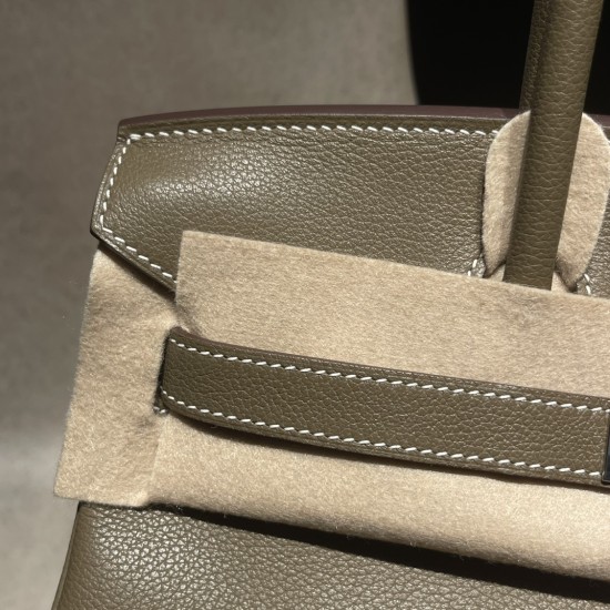 HERMES エルメス バーキンショルダーライト29 ハンドバッグ / レディース エヴァーカラー / パラジウム エトープ シルバー金具 Shoulder birkin 29cm HERMES エルメス バーキンショルダーライト29 ハンドバッグ / レディース エヴァーカラー / パラジウム エトープ シルバー金具 Shoulder birkin 29cm