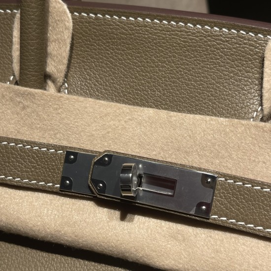HERMES エルメス バーキンショルダーライト29 ハンドバッグ / レディース エヴァーカラー / パラジウム エトープ シルバー金具 Shoulder birkin 29cm HERMES エルメス バーキンショルダーライト29 ハンドバッグ / レディース エヴァーカラー / パラジウム エトープ シルバー金具 Shoulder birkin 29cm