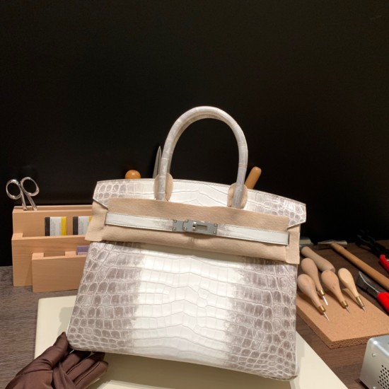 エルメスバーキン 30センチHimalaya ヒマラヤ Himalaya 01 シルバー金具 birkin30-005 全手縫い