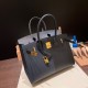 エルメスバーキン 30センチCasaque ブラックxブルーフリーダxブルーインディゴゴールド金具 birkin30-023 全手縫い