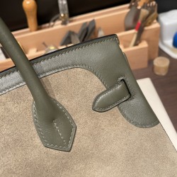 バーキン 30 スイフト スエードコンビ 希少異素材 シルバー金具