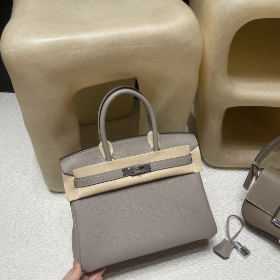【新入荷】Birkin Togo 30cm M8 グリ・アスファルト シルバー｜高身長・小柄女性双方にフィットする万能バーキン