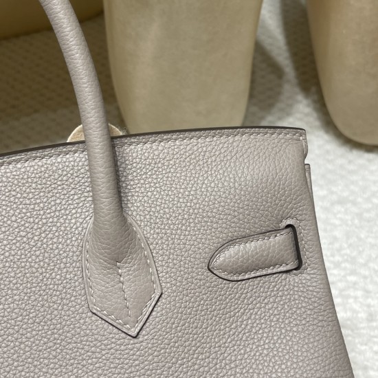 【新入荷】Birkin Togo 30cm M8 グリ・アスファルト シルバー｜高身長・小柄女性双方にフィットする万能バーキン