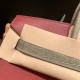 エルメスバーキン 35センチ evercolor& chamois  55/ Rouge H & 81 /Gris Tourterelle ルージュアッシュ x トゥルティエールグレー シルバー金具  birkin35-007 全手縫い